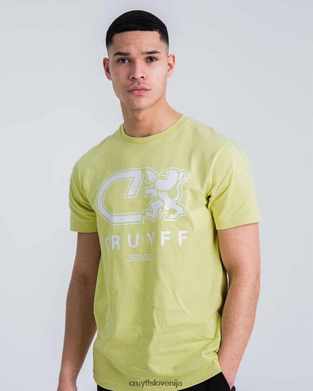 majica s kratkimi rokavi alvaro tee Cruyff 8BPFJV849 moški rumena