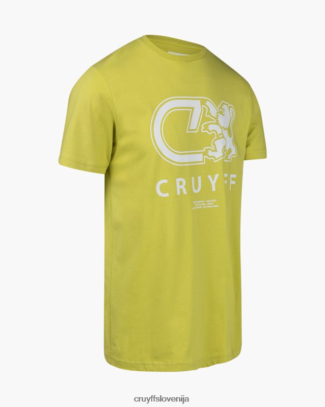 majica s kratkimi rokavi alvaro tee Cruyff 8BPFJV849 moški rumena