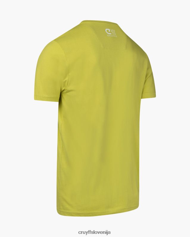 majica s kratkimi rokavi alvaro tee Cruyff 8BPFJV849 moški rumena