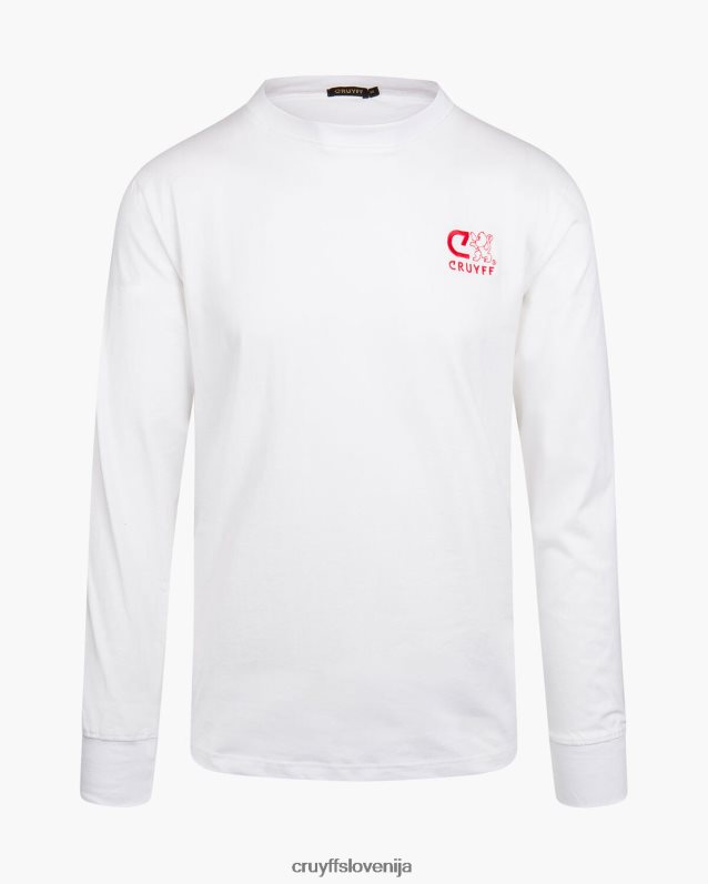 majica s kratkimi rokavi amsterdamsko redko Cruyff 8BPFJV858 moški bela