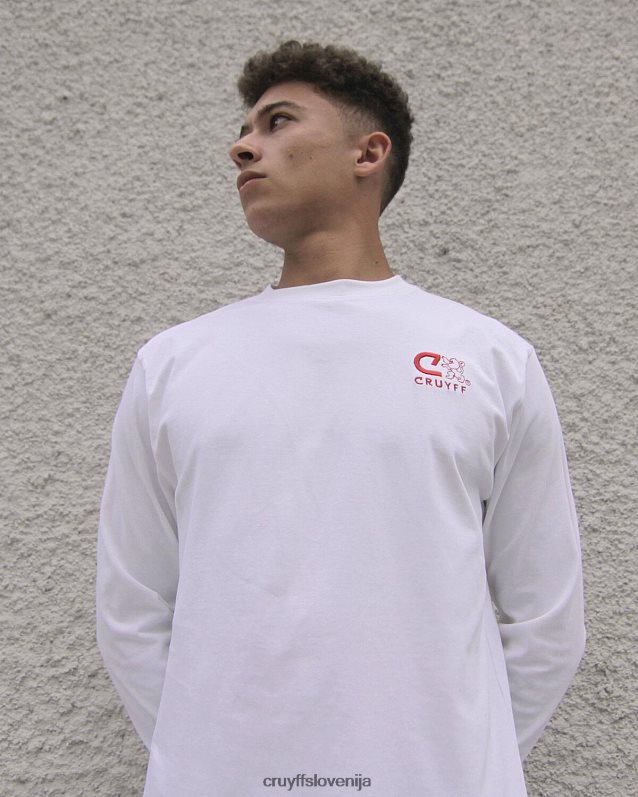 majica s kratkimi rokavi amsterdamsko redko Cruyff 8BPFJV858 moški bela