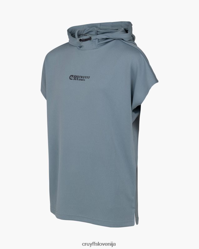 majica s kratkimi rokavi box tee Cruyff 8BPFJV1109 mlajši modra