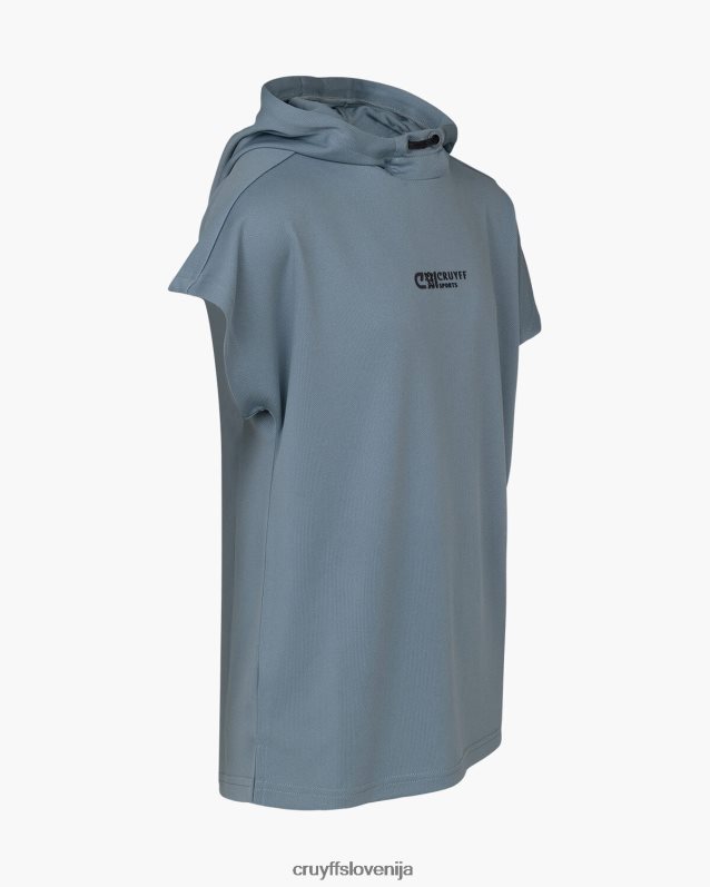 majica s kratkimi rokavi box tee Cruyff 8BPFJV1109 mlajši modra