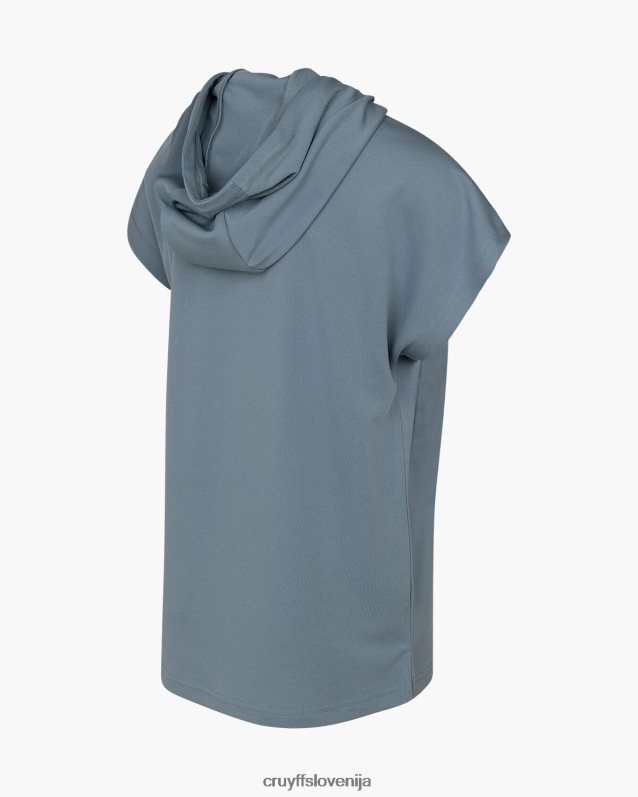 majica s kratkimi rokavi box tee Cruyff 8BPFJV1109 mlajši modra