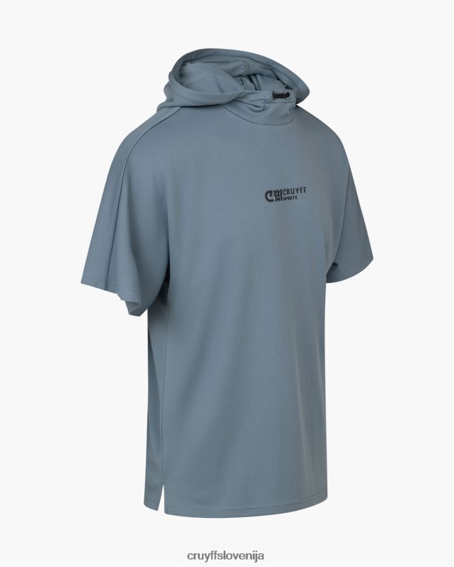 majica s kratkimi rokavi box tee Cruyff 8BPFJV282 moški modra