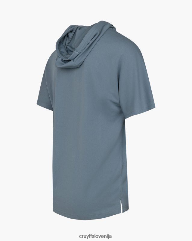 majica s kratkimi rokavi box tee Cruyff 8BPFJV282 moški modra