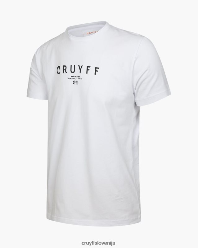 majica s kratkimi rokavi city ​​pack majica Cruyff 8BPFJV675 moški bela