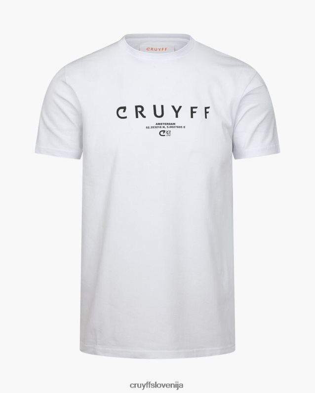 majica s kratkimi rokavi city ​​pack tee ams Cruyff 8BPFJV640 moški bela