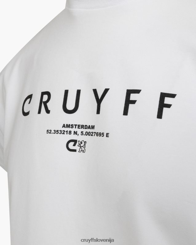 majica s kratkimi rokavi city ​​pack tee ams Cruyff 8BPFJV640 moški bela