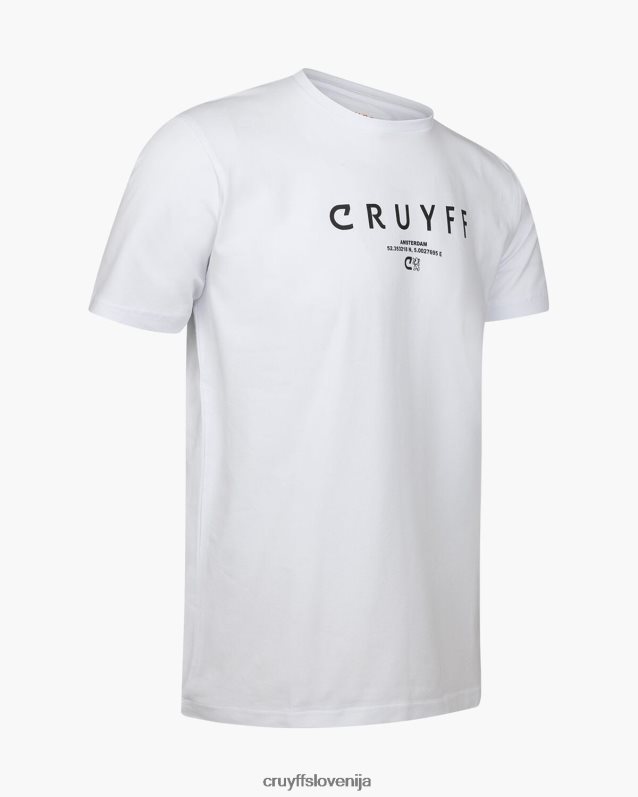 majica s kratkimi rokavi city ​​pack tee ams Cruyff 8BPFJV640 moški bela