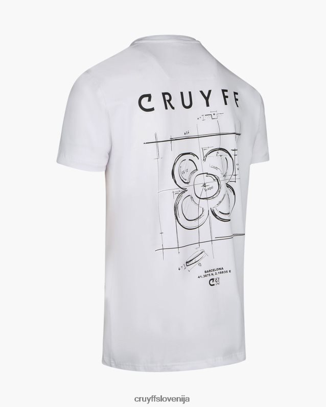 majica s kratkimi rokavi city ​​pack tee bcn Cruyff 8BPFJV645 moški bela