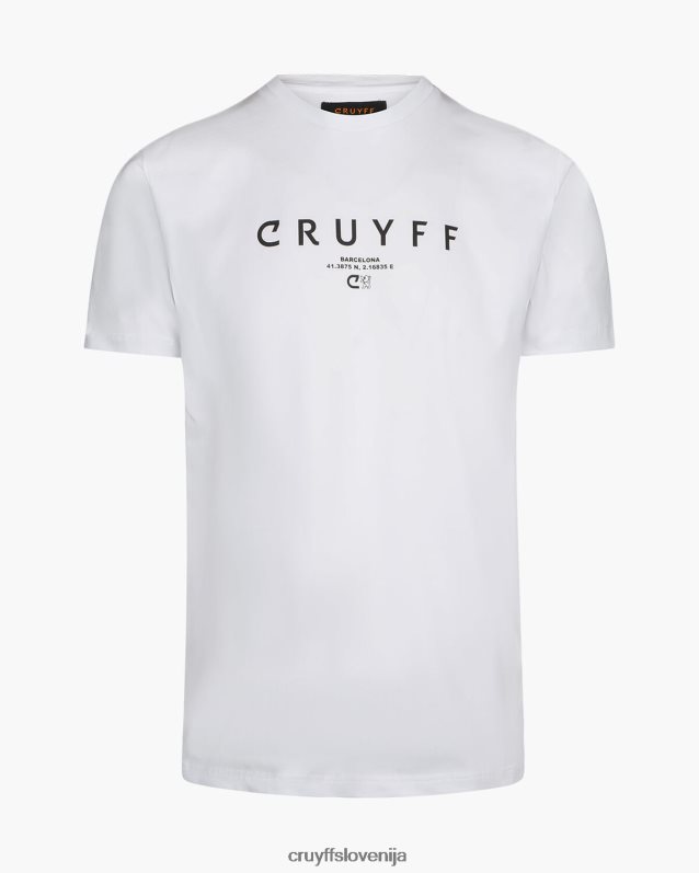 majica s kratkimi rokavi city ​​pack tee bcn Cruyff 8BPFJV645 moški bela