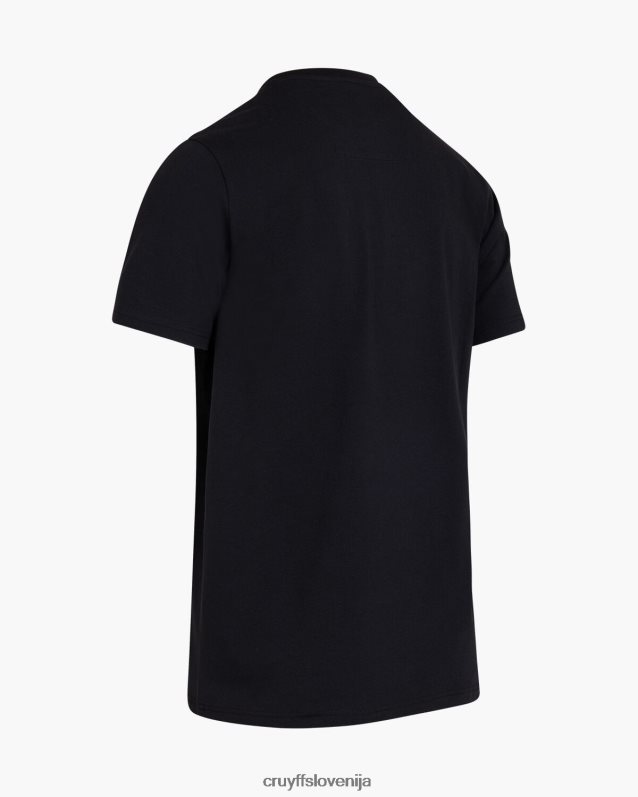 majica s kratkimi rokavi colombus tee Cruyff 8BPFJV254 moški Črna
