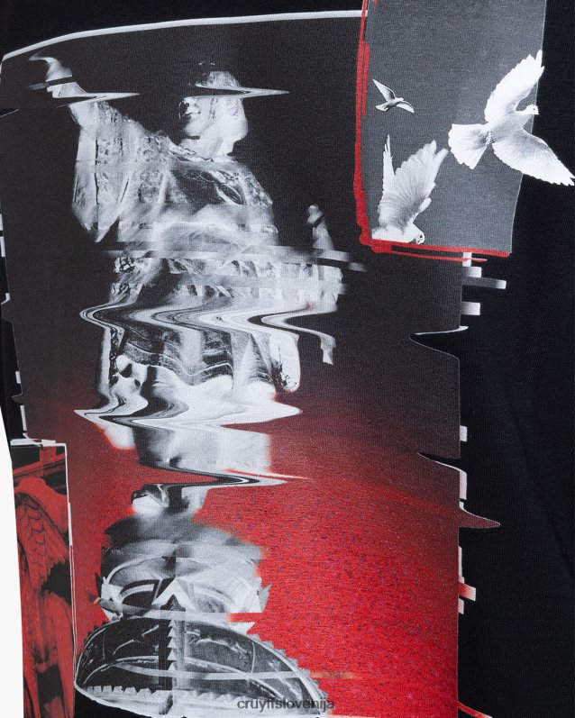 majica s kratkimi rokavi colombus tee Cruyff 8BPFJV254 moški Črna