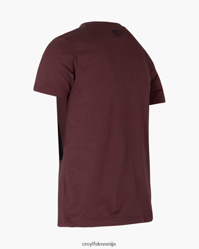 majica s kratkimi rokavi culebra majica Cruyff 8BPFJV575 moški črna/rjava