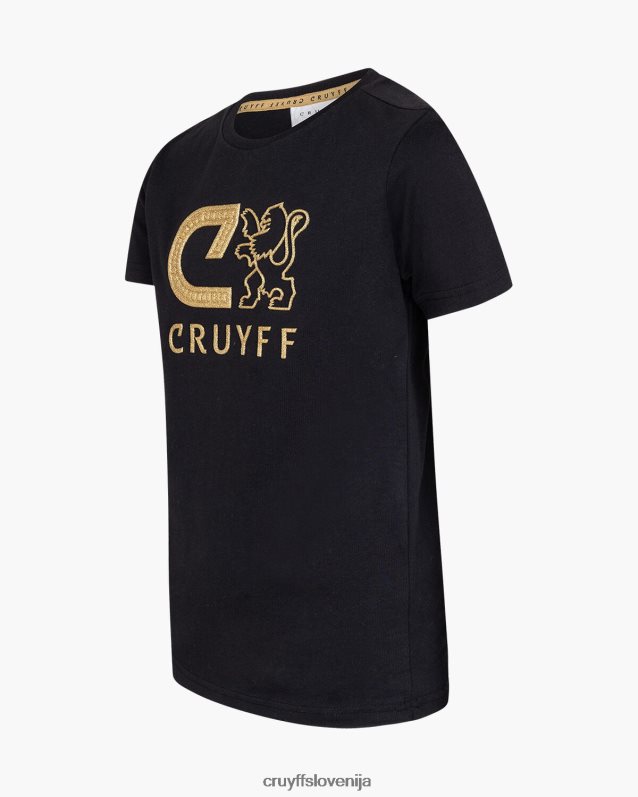 majica s kratkimi rokavi drzna majica Cruyff 8BPFJV1130 mlajši Črna