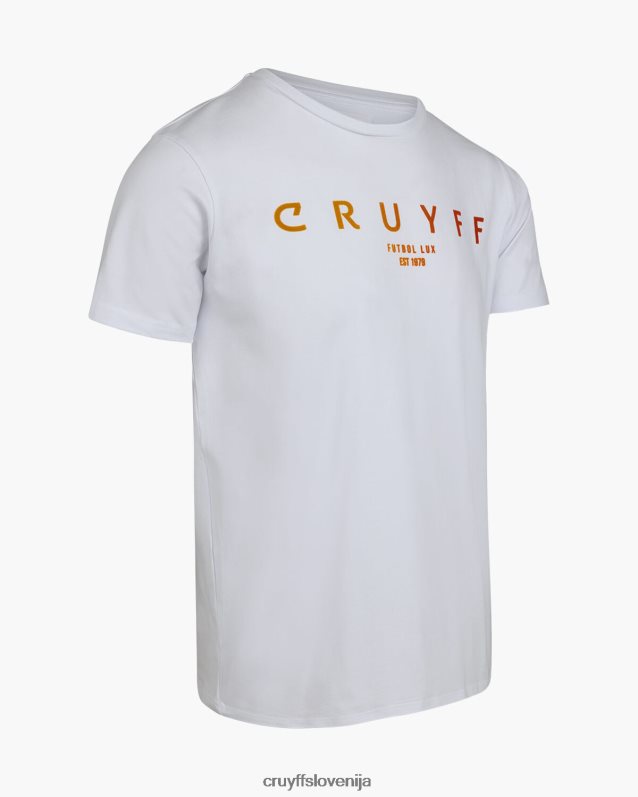 majica s kratkimi rokavi eder tee Cruyff 8BPFJV360 moški bela