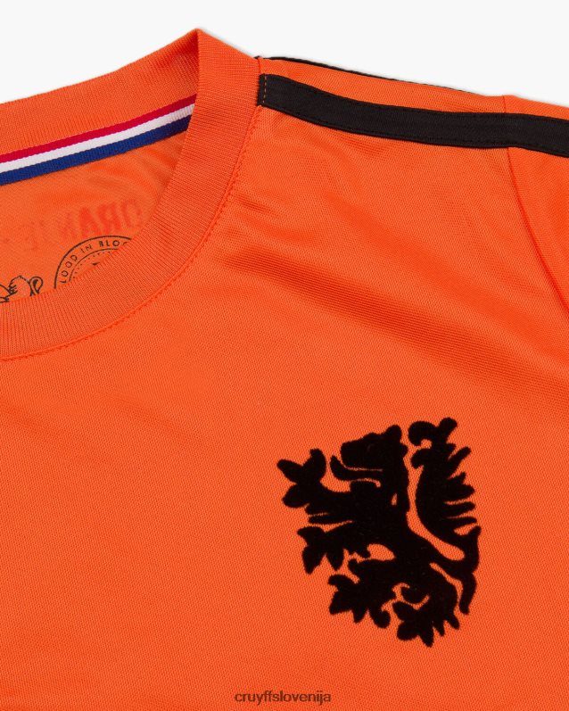 majica s kratkimi rokavi euro croptop Cruyff 8BPFJV845 ženske oranžna