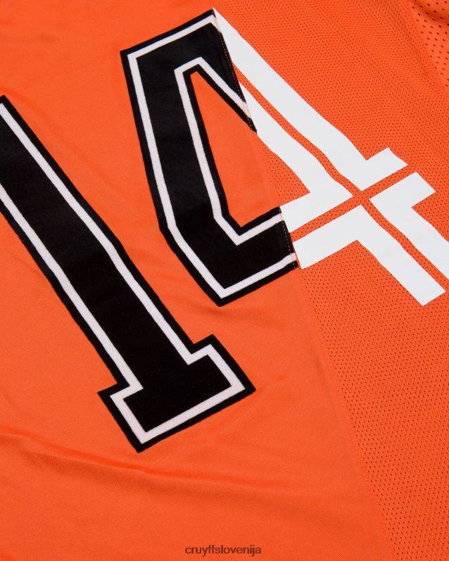 majica s kratkimi rokavi evro majica Cruyff 8BPFJV844 moški oranžna