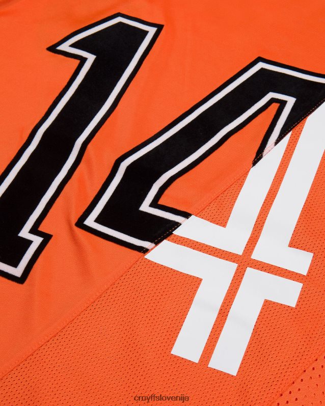 majica s kratkimi rokavi evro majica Cruyff 8BPFJV844 moški oranžna