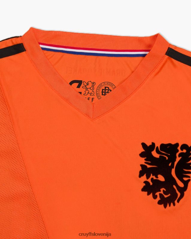 majica s kratkimi rokavi evro majica Cruyff 8BPFJV844 moški oranžna