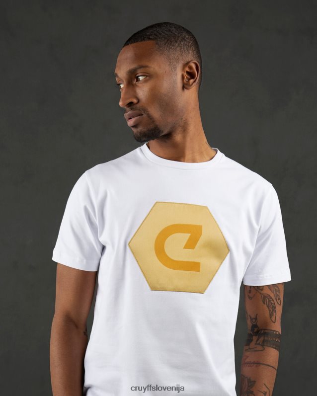 majica s kratkimi rokavi fransisco tee Cruyff 8BPFJV911 moški pesek