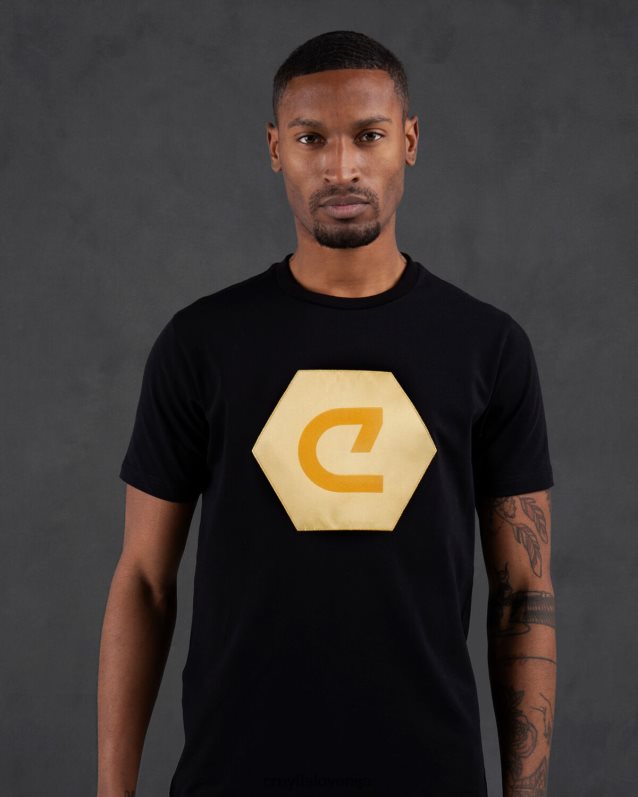 majica s kratkimi rokavi fransisco tee Cruyff 8BPFJV912 moški Črna