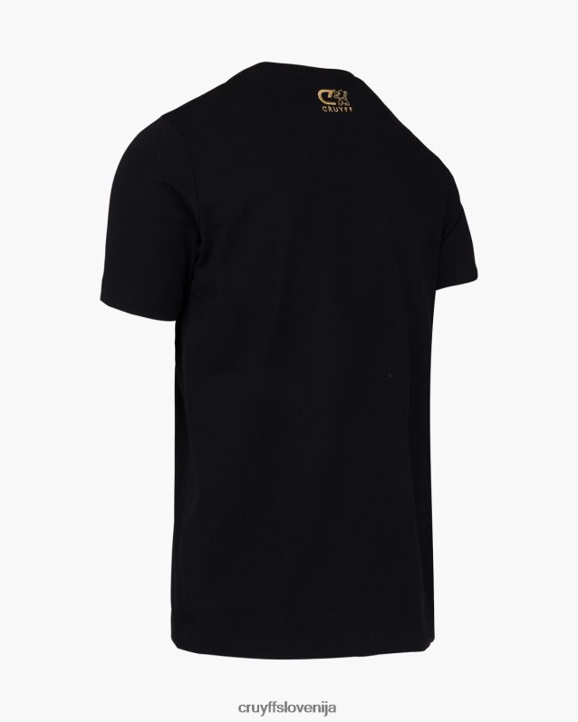 majica s kratkimi rokavi fransisco tee Cruyff 8BPFJV912 moški Črna