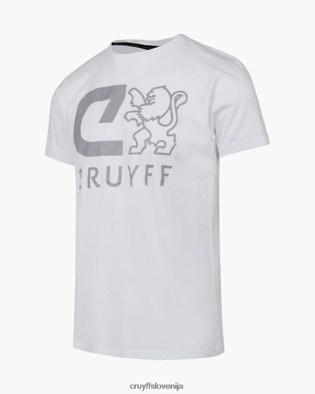majica s kratkimi rokavi hernandez ss majica Cruyff 8BPFJV668 moški bela