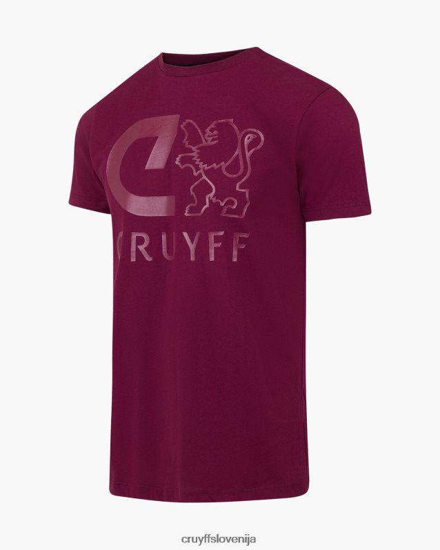 majica s kratkimi rokavi hernandez ss majica Cruyff 8BPFJV669 moški Bordeaux