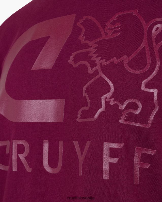 majica s kratkimi rokavi hernandez ss majica Cruyff 8BPFJV669 moški Bordeaux