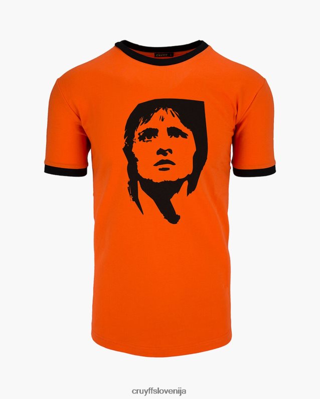 majica s kratkimi rokavi icon tee-cotton Cruyff 8BPFJV787 moški oranžna