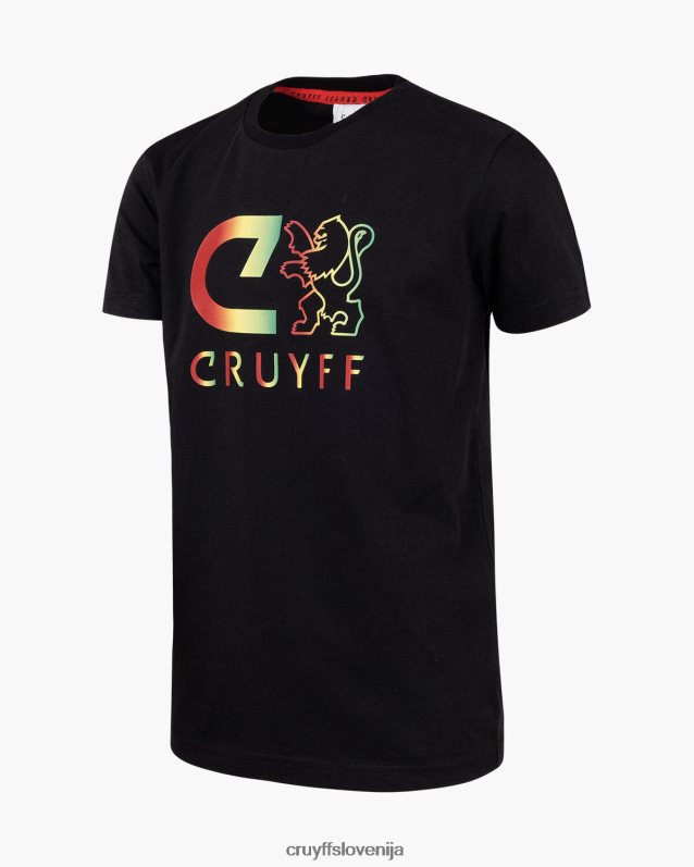 majica s kratkimi rokavi jedro tee Cruyff 8BPFJV1208 moški črno/rumena
