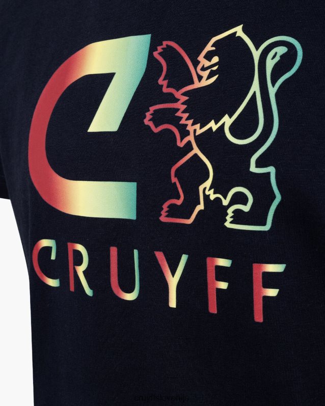 majica s kratkimi rokavi jedro tee Cruyff 8BPFJV1208 moški črno/rumena