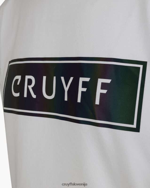 majica s kratkimi rokavi jim tee Cruyff 8BPFJV422 moški bela