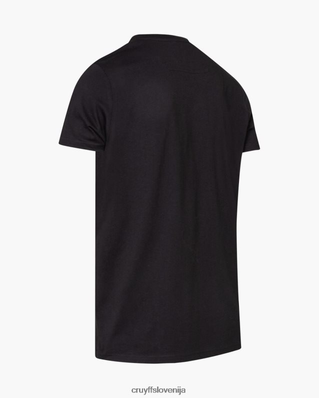 majica s kratkimi rokavi joey tee Cruyff 8BPFJV88 moški Črna
