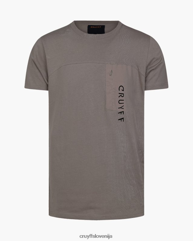 majica s kratkimi rokavi joey tee Cruyff 8BPFJV89 moški pesek