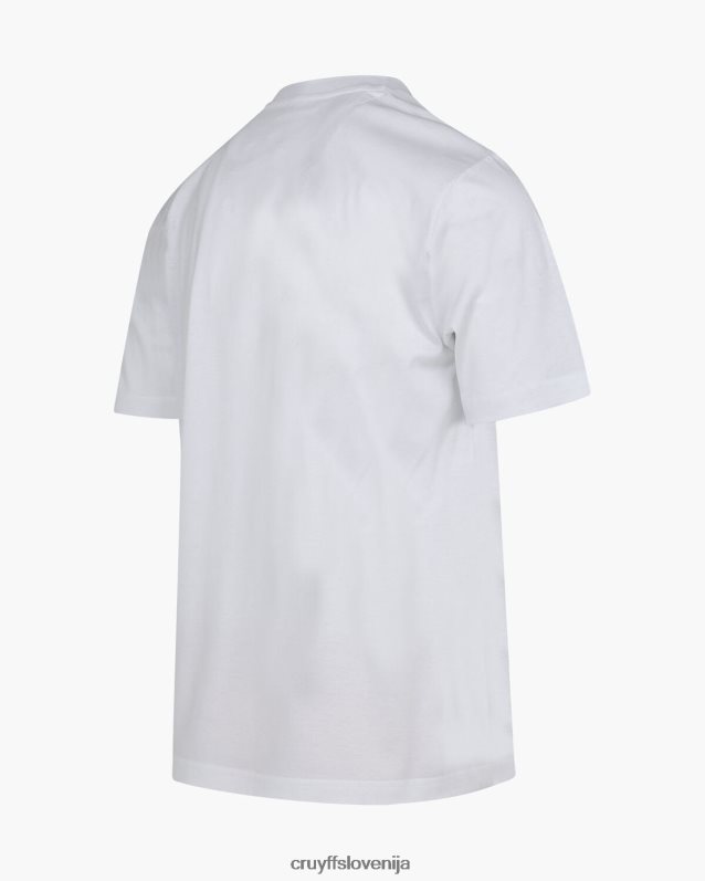 majica s kratkimi rokavi juelz tee Cruyff 8BPFJV36 moški bela