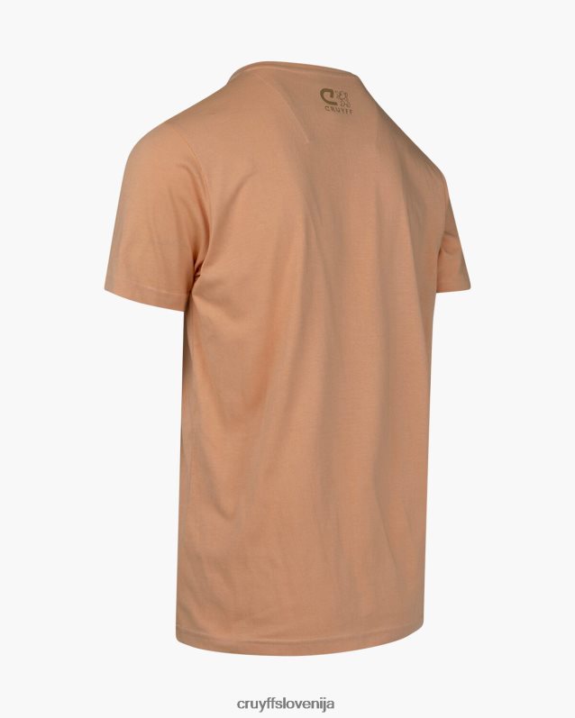 majica s kratkimi rokavi julien tee Cruyff 8BPFJV861 moški oranžna