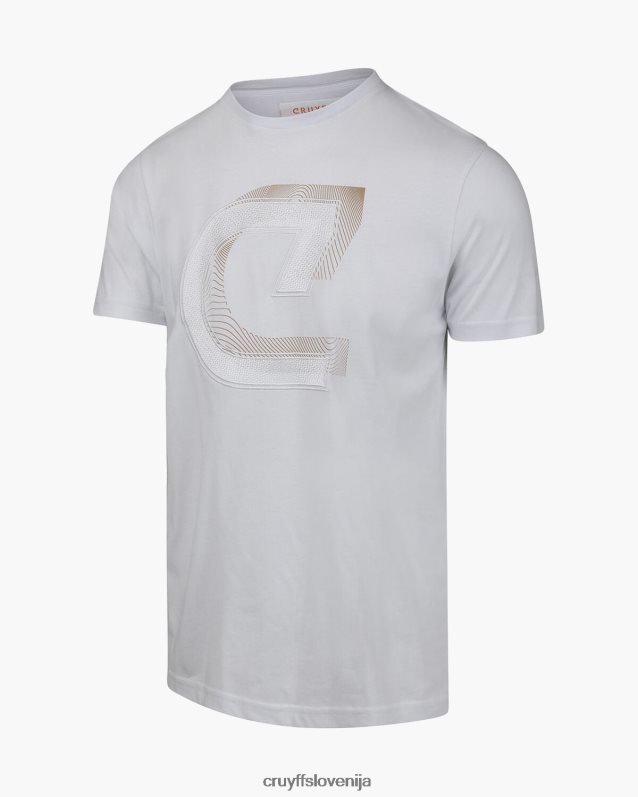 majica s kratkimi rokavi julien tee Cruyff 8BPFJV862 moški bela