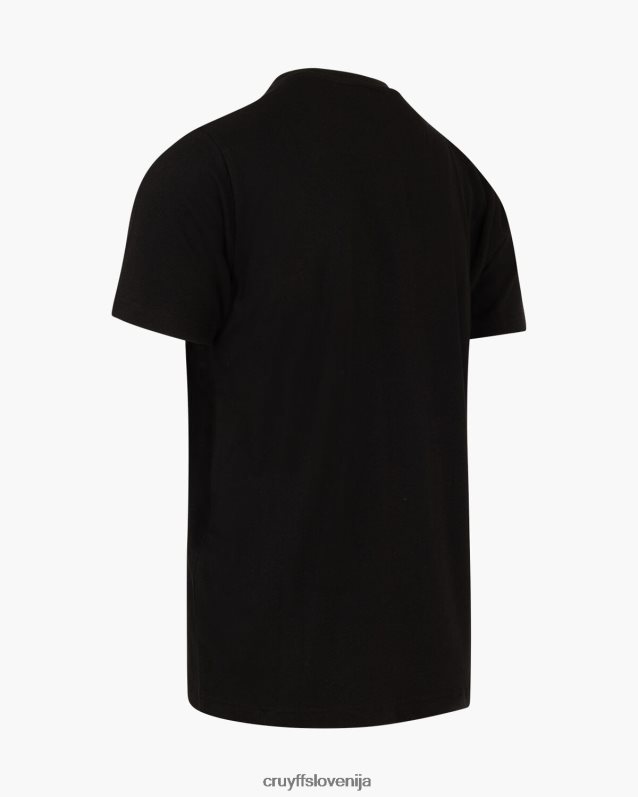 majica s kratkimi rokavi kai tee Cruyff 8BPFJV47 moški Črna