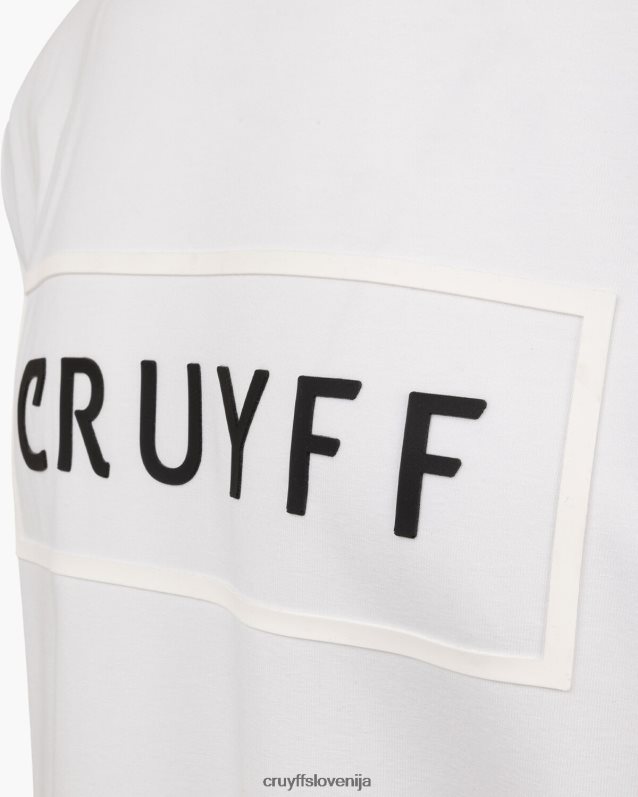 majica s kratkimi rokavi kai tee Cruyff 8BPFJV48 moški bela