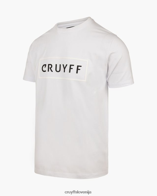 majica s kratkimi rokavi kai tee Cruyff 8BPFJV48 moški bela