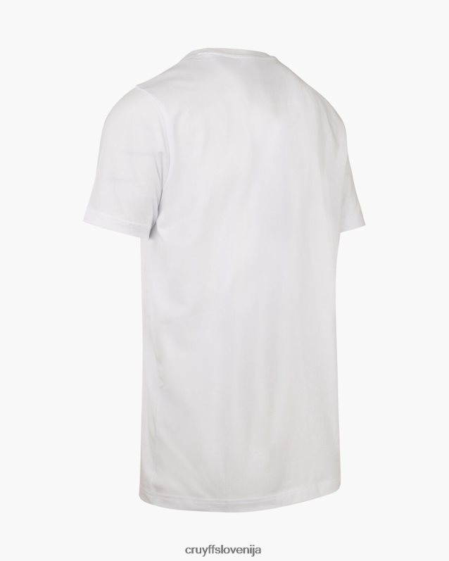 majica s kratkimi rokavi kai tee Cruyff 8BPFJV48 moški bela