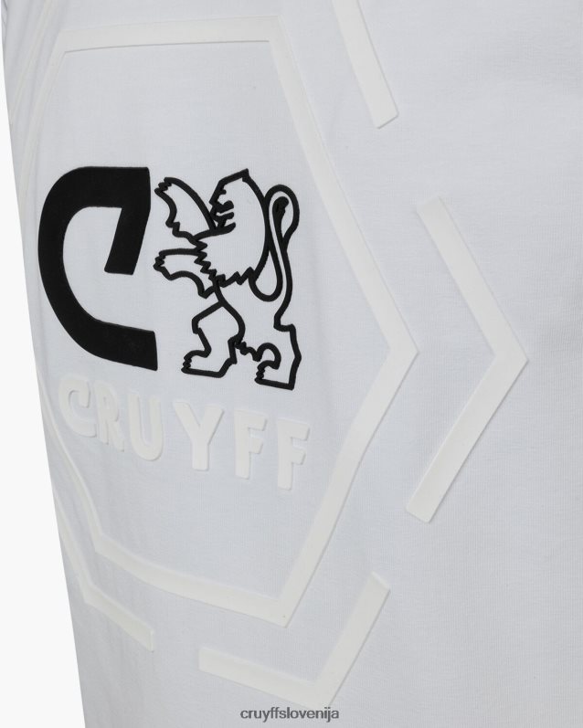 majica s kratkimi rokavi kane majica Cruyff 8BPFJV39 moški bela