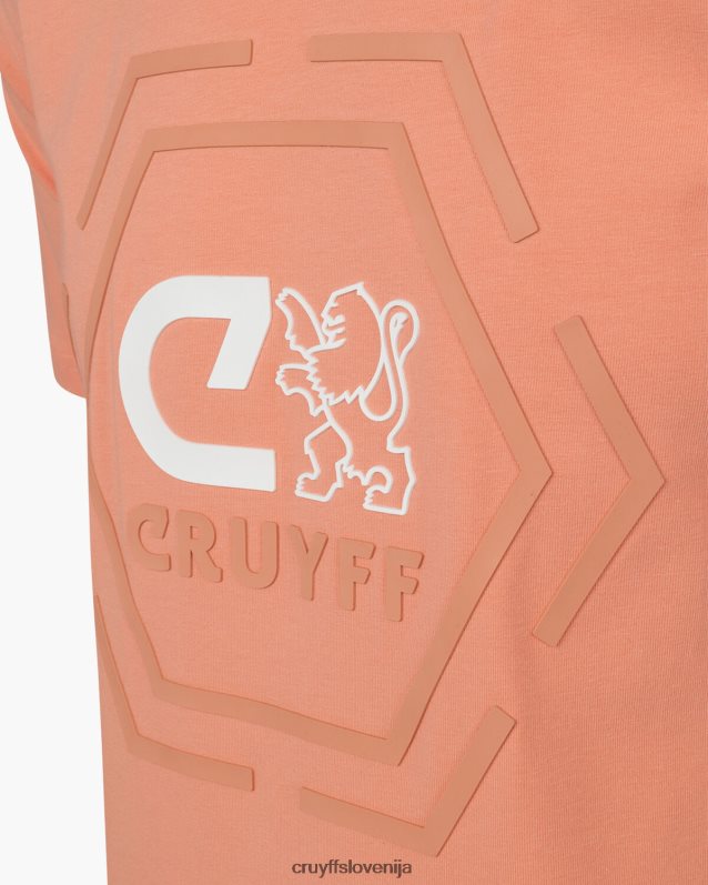 majica s kratkimi rokavi kane majica Cruyff 8BPFJV41 moški koral