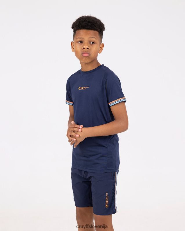 majica s kratkimi rokavi kopitna majica Cruyff 8BPFJV1084 mlajši kraljevsko modra