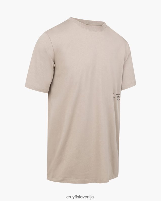 majica s kratkimi rokavi majica s sljudo Cruyff 8BPFJV76 moški pesek