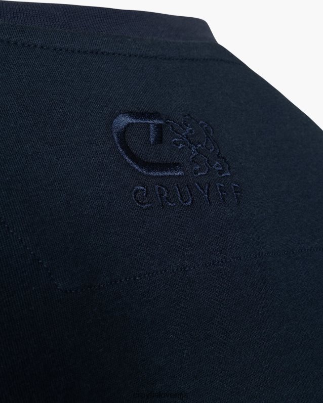 majica s kratkimi rokavi majica s sljudo Cruyff 8BPFJV77 moški modre noči