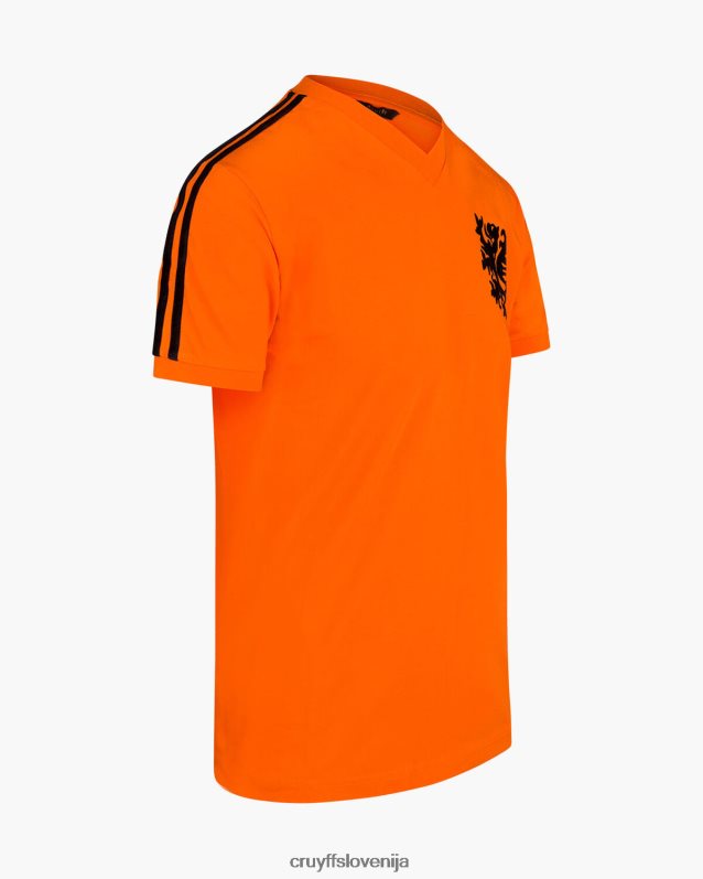 majica s kratkimi rokavi majica svetovnega pokala Cruyff 8BPFJV785 moški oranžna